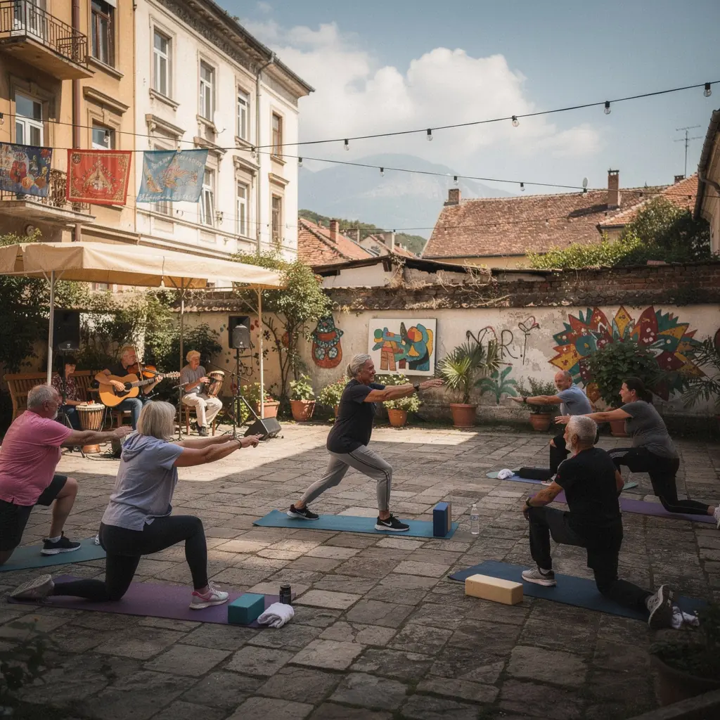 Сесия за медитация след тренировка, насочена към релаксация