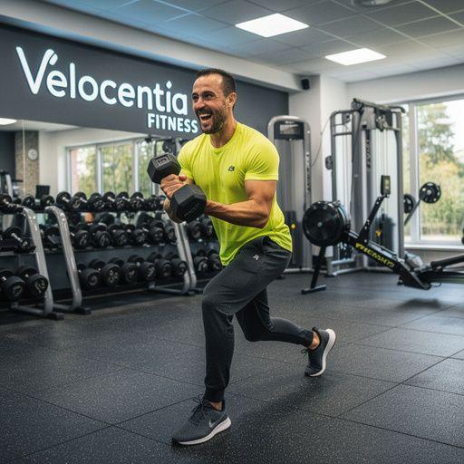 Визуализация на онлайн платформа за фитнес тренировки и упражнения.